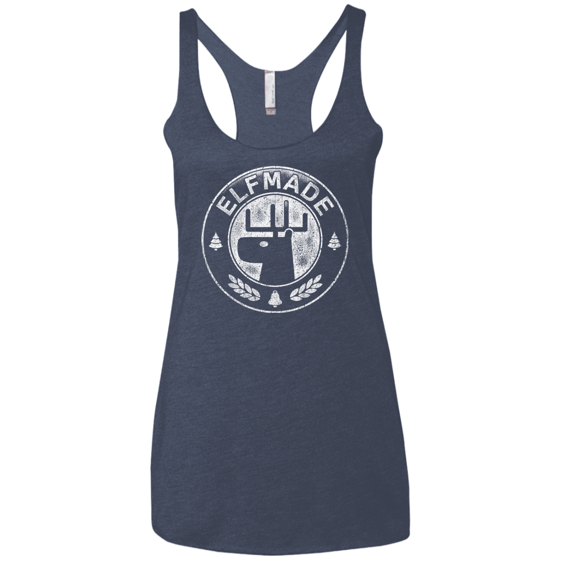 T-Shirts Vintage Navy / X-Small Elf Made Women's Triblend Racerback Tank