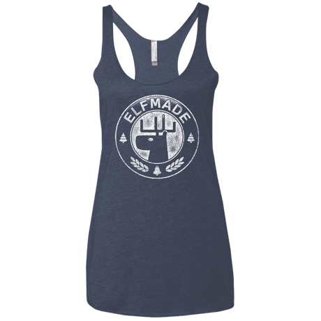 T-Shirts Vintage Navy / X-Small Elf Made Women's Triblend Racerback Tank