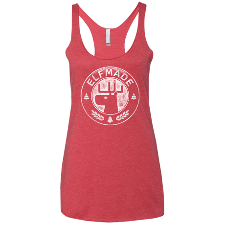 T-Shirts Vintage Red / X-Small Elf Made Women's Triblend Racerback Tank
