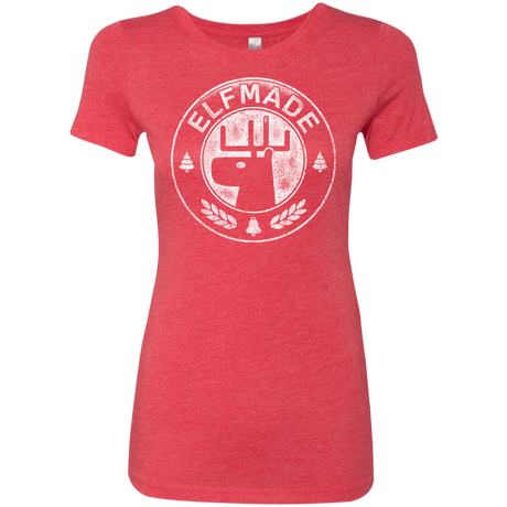 T-Shirts Vintage Red / Small Elf Made Women's Triblend T-Shirt