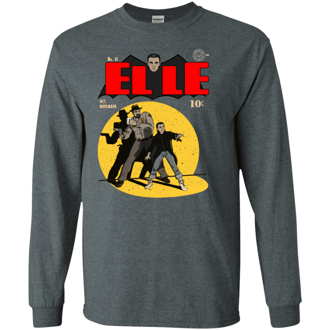 T-Shirts Dark Heather / S Elle N11 Men's Long Sleeve T-Shirt