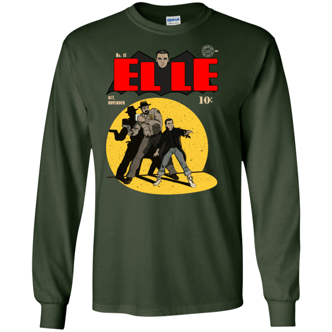 T-Shirts Forest Green / S Elle N11 Men's Long Sleeve T-Shirt