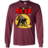 T-Shirts Maroon / S Elle N11 Men's Long Sleeve T-Shirt