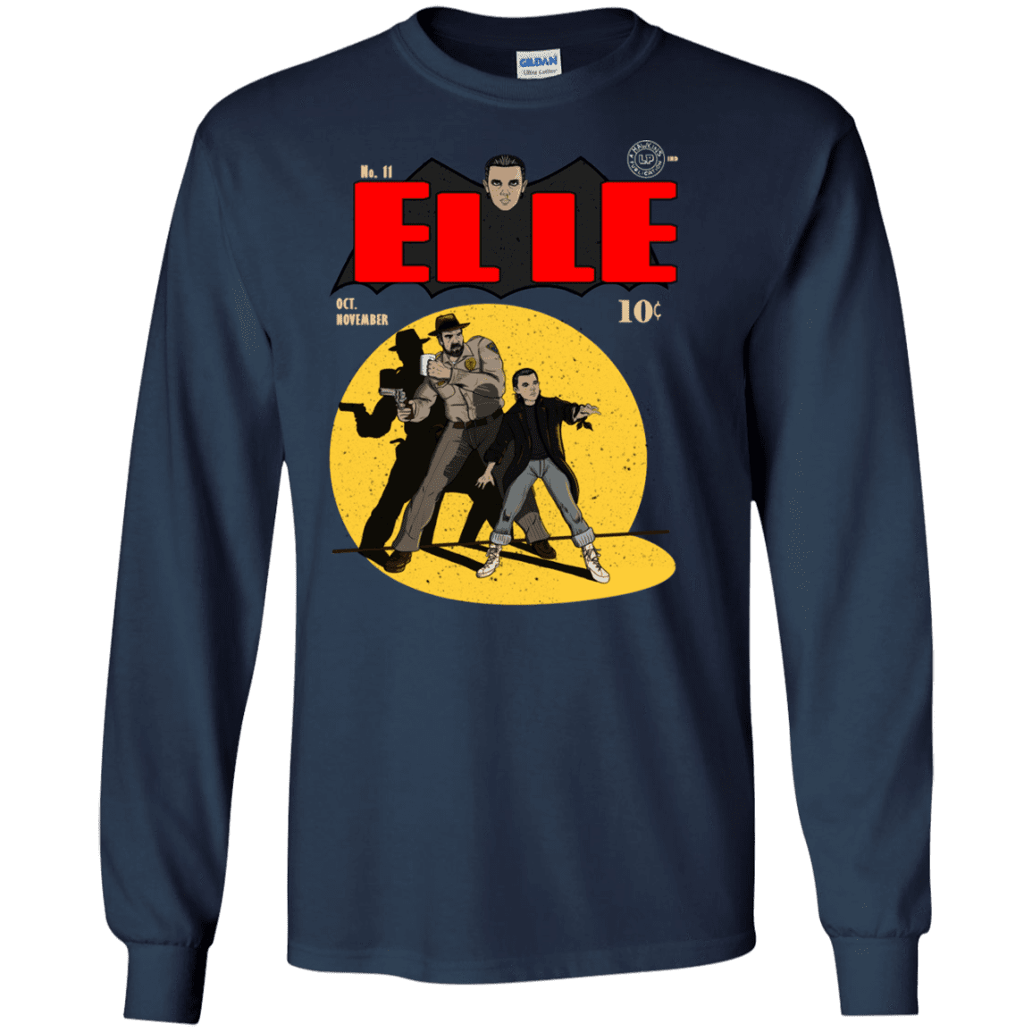 T-Shirts Navy / S Elle N11 Men's Long Sleeve T-Shirt