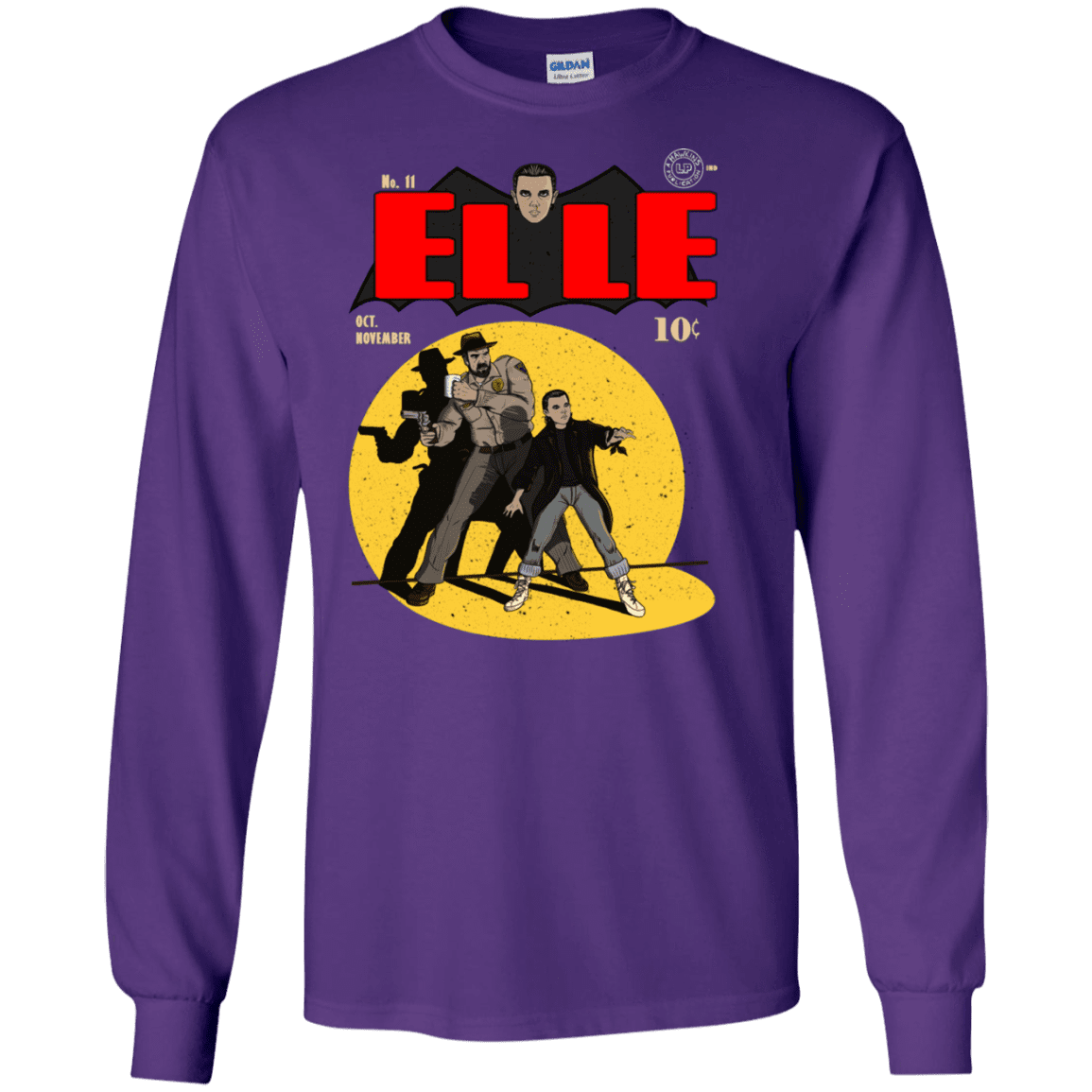 T-Shirts Purple / S Elle N11 Men's Long Sleeve T-Shirt