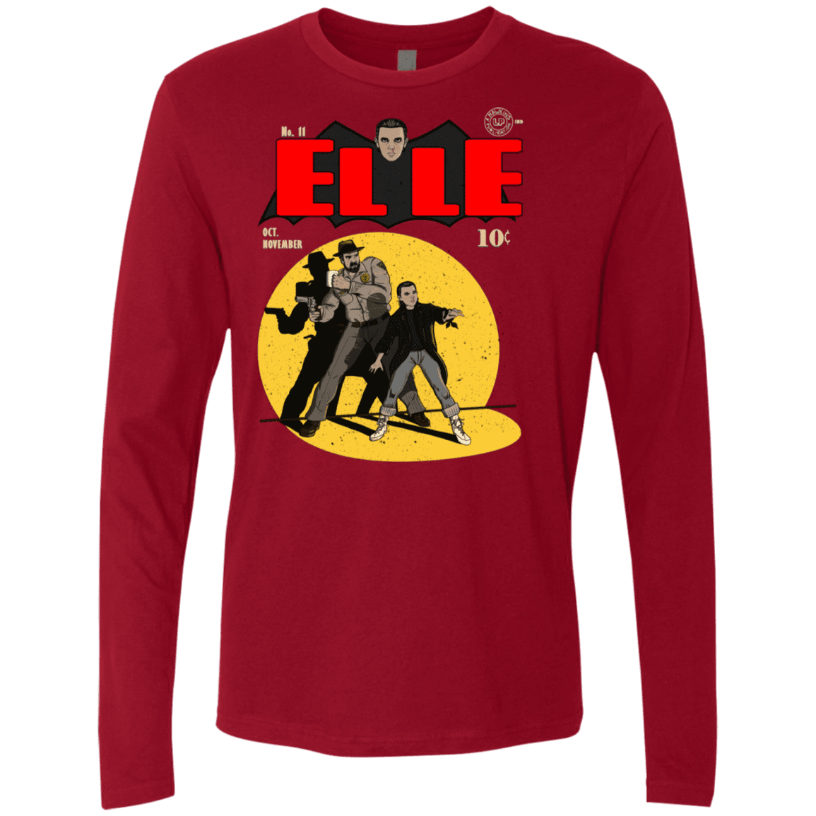 T-Shirts Cardinal / S Elle N11 Men's Premium Long Sleeve