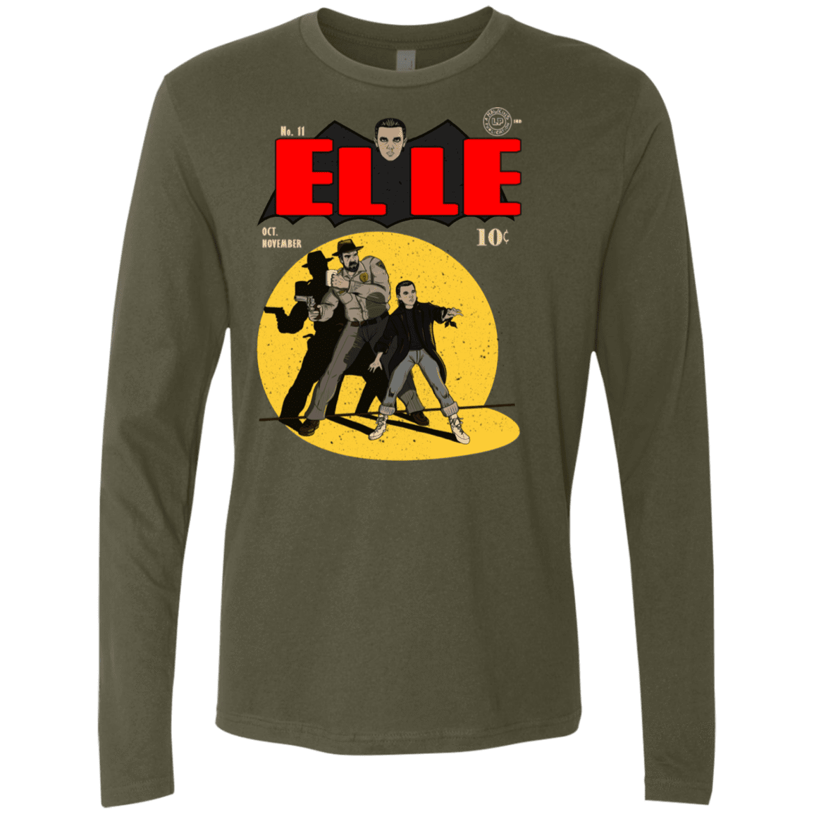 T-Shirts Military Green / S Elle N11 Men's Premium Long Sleeve