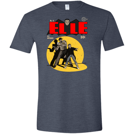 T-Shirts Heather Navy / S Elle N11 Men's Semi-Fitted Softstyle