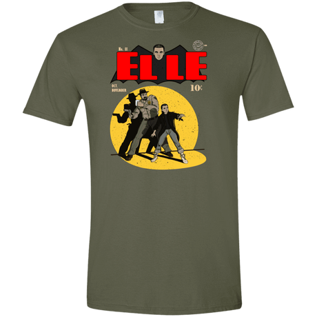 T-Shirts Military Green / S Elle N11 Men's Semi-Fitted Softstyle