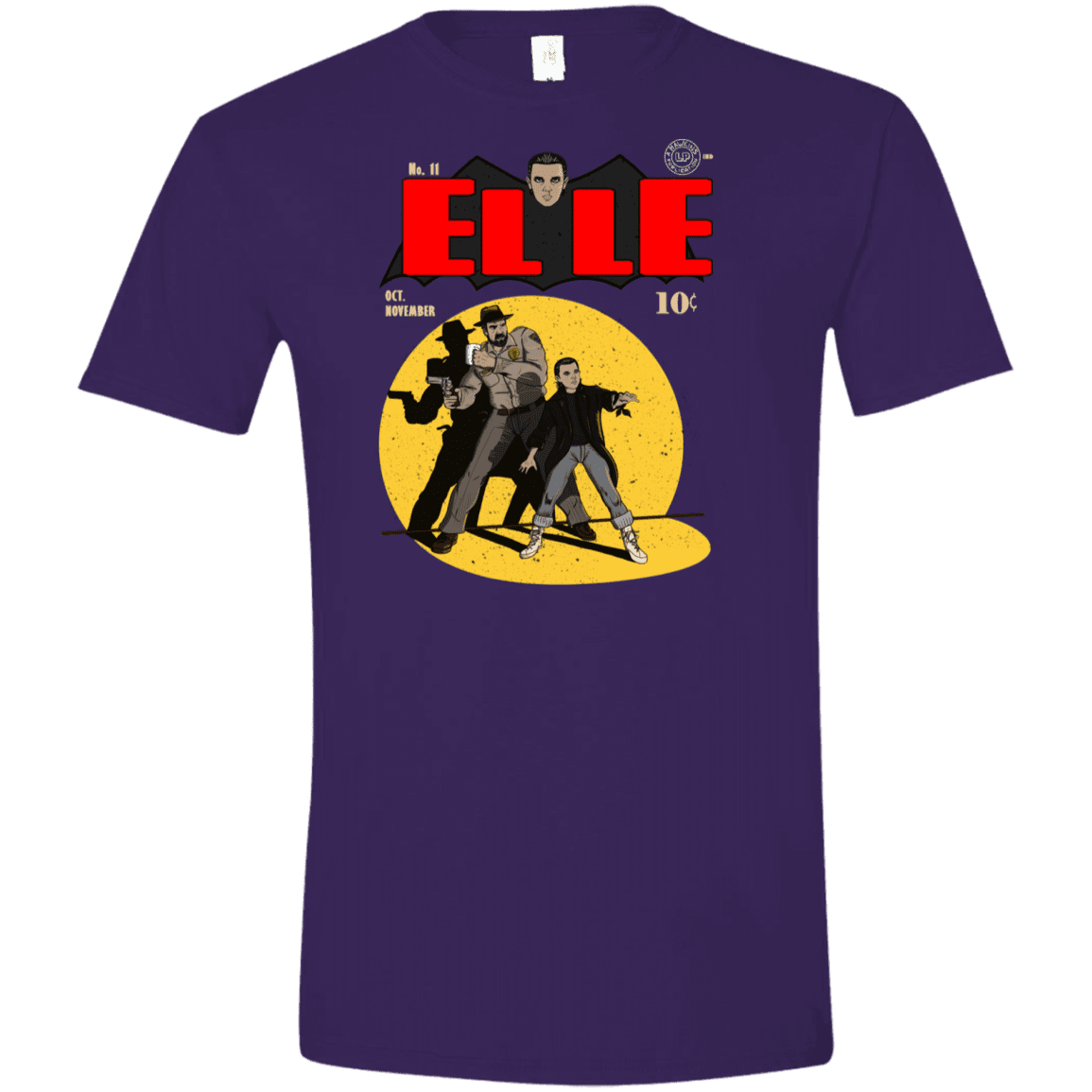 T-Shirts Purple / S Elle N11 Men's Semi-Fitted Softstyle