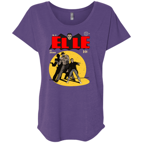 T-Shirts Purple Rush / X-Small Elle N11 Triblend Dolman Sleeve