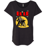 T-Shirts Vintage Black / X-Small Elle N11 Triblend Dolman Sleeve