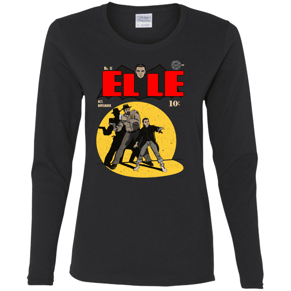 T-Shirts Black / S Elle N11 Women's Long Sleeve T-Shirt