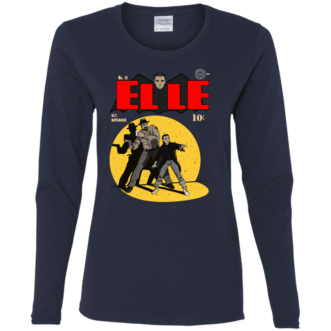 T-Shirts Navy / S Elle N11 Women's Long Sleeve T-Shirt