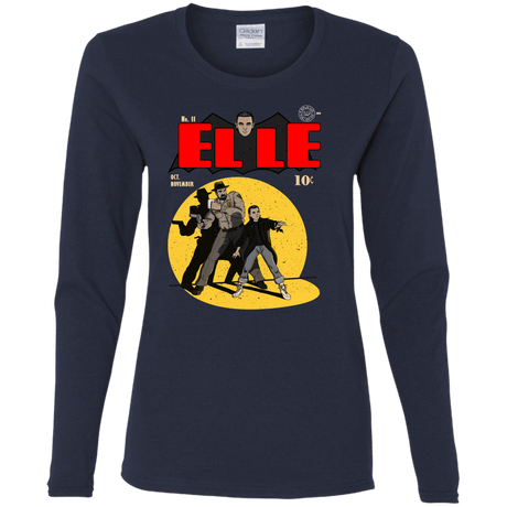 T-Shirts Navy / S Elle N11 Women's Long Sleeve T-Shirt