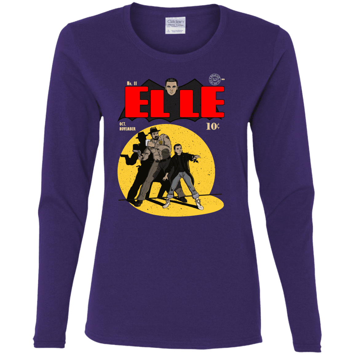 T-Shirts Purple / S Elle N11 Women's Long Sleeve T-Shirt