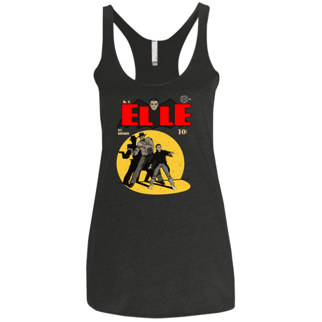T-Shirts Vintage Black / X-Small Elle N11 Women's Triblend Racerback Tank