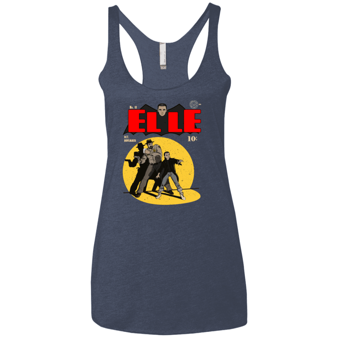 T-Shirts Vintage Navy / X-Small Elle N11 Women's Triblend Racerback Tank