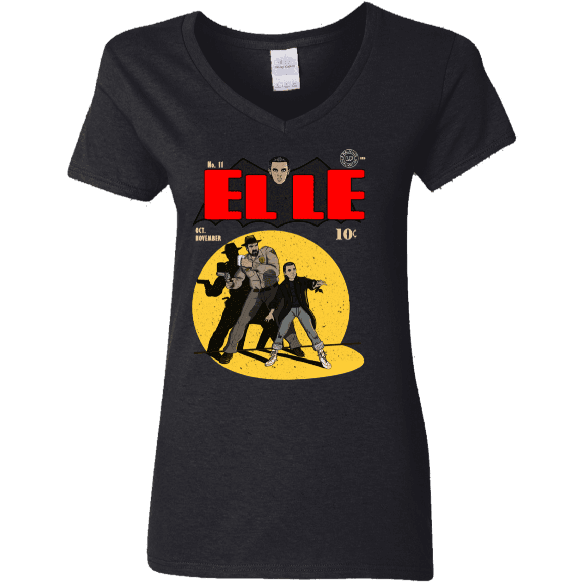 T-Shirts Black / S Elle N11 Women's V-Neck T-Shirt