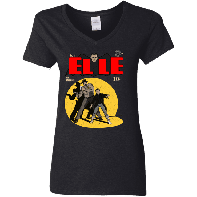 T-Shirts Black / S Elle N11 Women's V-Neck T-Shirt