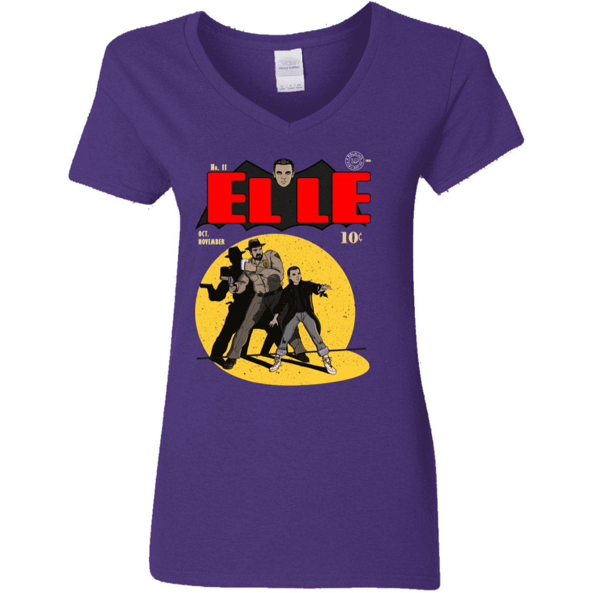 T-Shirts Purple / S Elle N11 Women's V-Neck T-Shirt