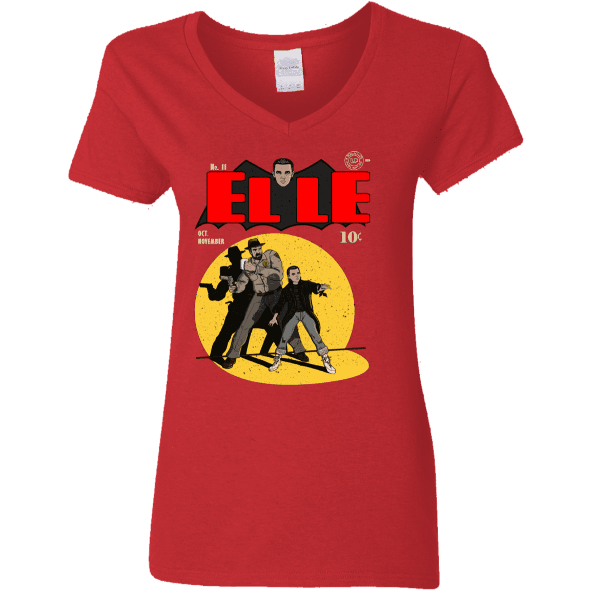 T-Shirts Red / S Elle N11 Women's V-Neck T-Shirt