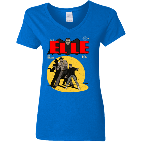 T-Shirts Royal / S Elle N11 Women's V-Neck T-Shirt