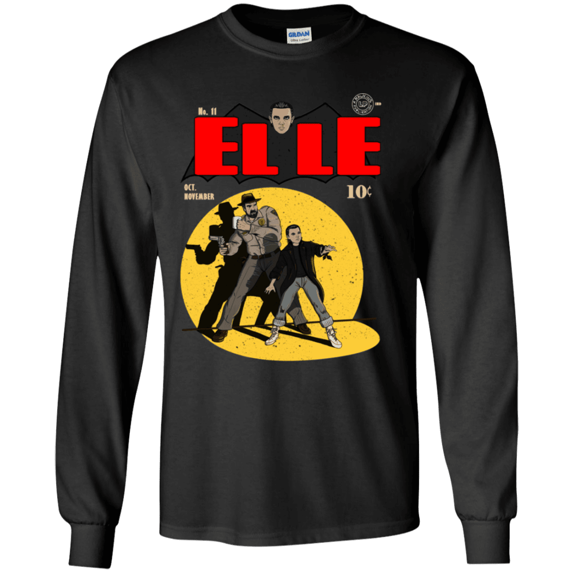 T-Shirts Black / YS Elle N11 Youth Long Sleeve T-Shirt