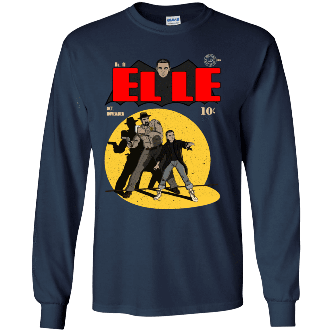 T-Shirts Navy / YS Elle N11 Youth Long Sleeve T-Shirt