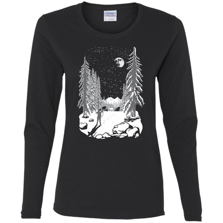 T-Shirts Black / S Ellie's Hunt Women's Long Sleeve T-Shirt