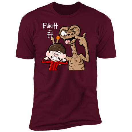 T-Shirts Maroon / S Elliot And ET Men's Premium T-Shirt