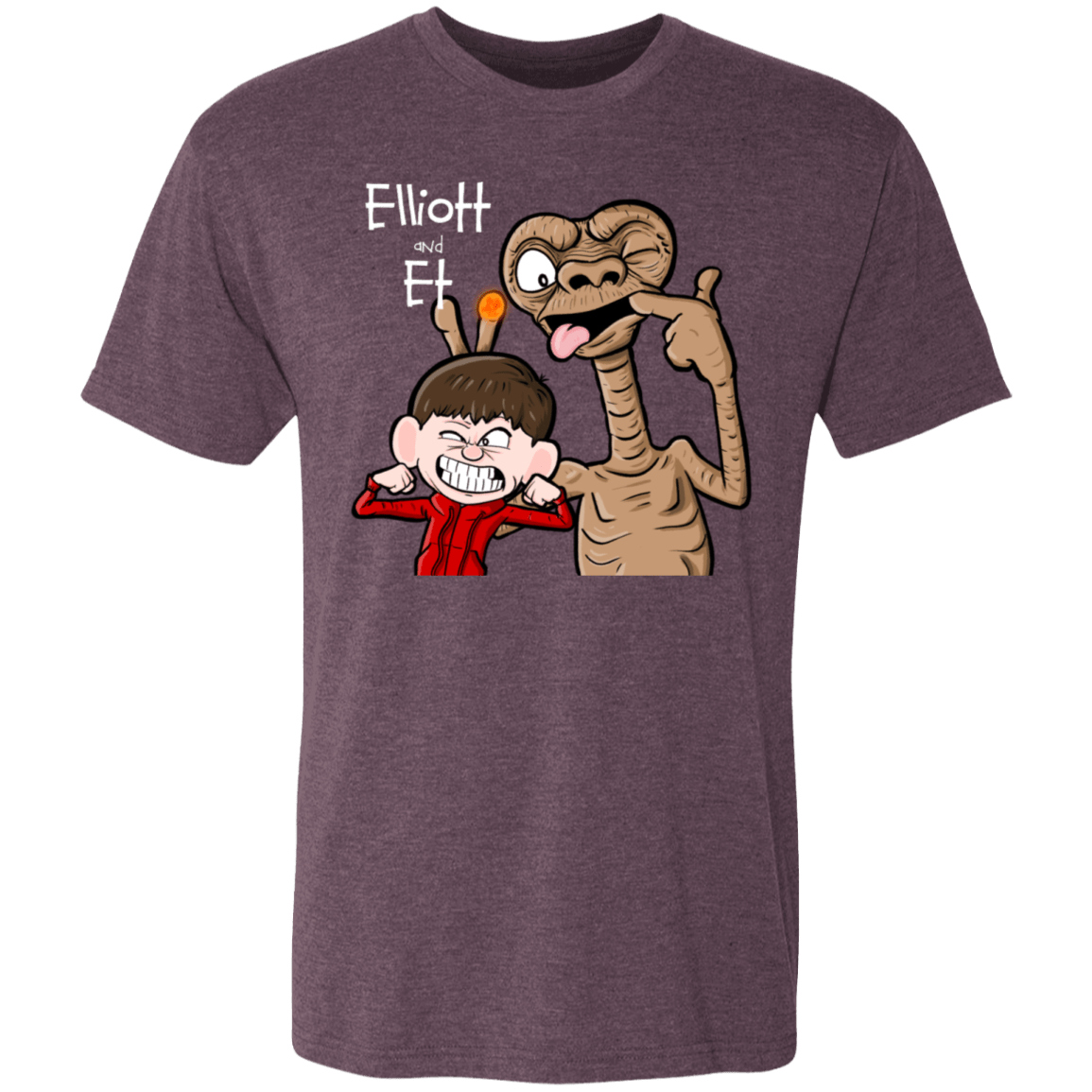T-Shirts Vintage Purple / S Elliot And ET Men's Triblend T-Shirt