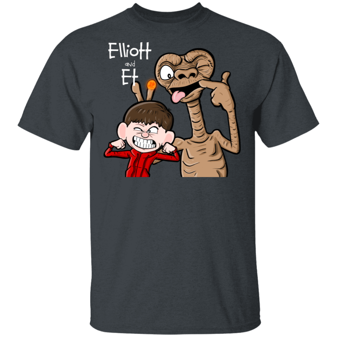 T-Shirts Dark Heather / S Elliot And ET T-Shirt