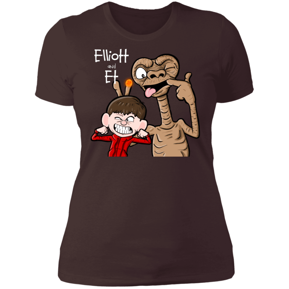 T-Shirts Dark Chocolate / S Elliot And ET Women's Premium T-Shirt