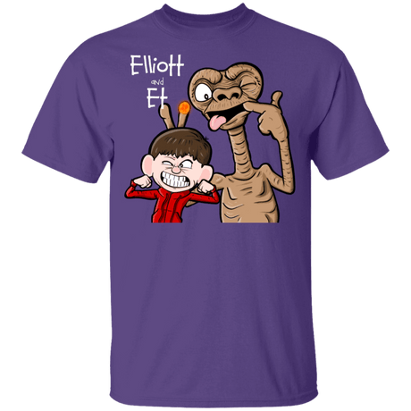 T-Shirts Purple / YXS Elliot And ET Youth T-Shirt