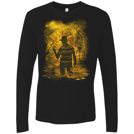T-Shirts Black / Small Elm Street Storm Orange Men's Premium Long Sleeve