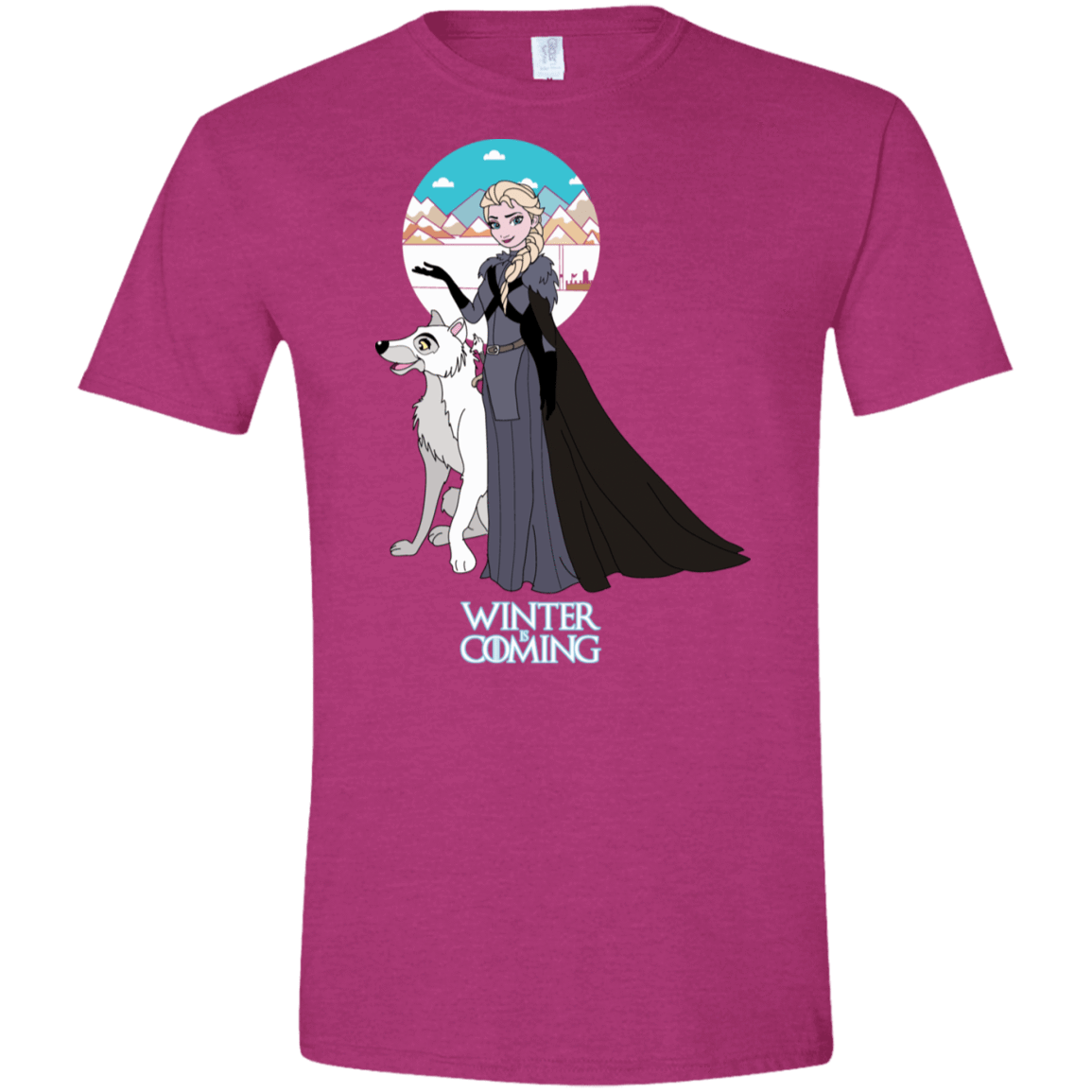 T-Shirts Antique Heliconia / S Elsa is Coming Men's Semi-Fitted Softstyle