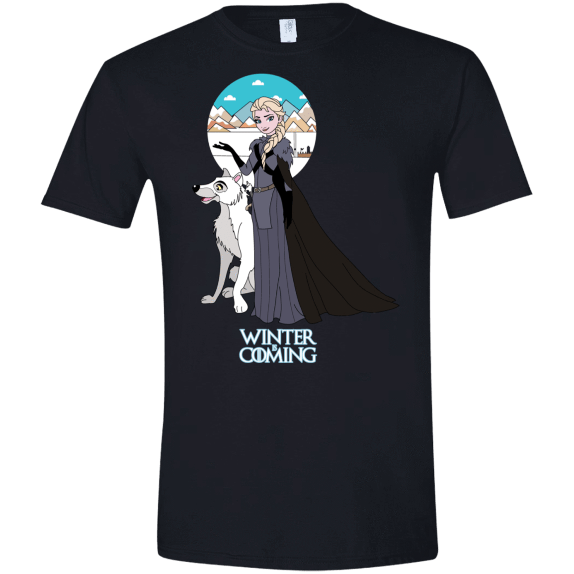 T-Shirts Black / X-Small Elsa is Coming Men's Semi-Fitted Softstyle