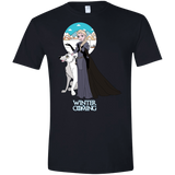 T-Shirts Black / X-Small Elsa is Coming Men's Semi-Fitted Softstyle