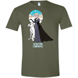 T-Shirts Military Green / S Elsa is Coming Men's Semi-Fitted Softstyle