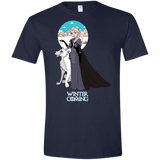 T-Shirts Navy / X-Small Elsa is Coming Men's Semi-Fitted Softstyle