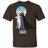 T-Shirts Dark Chocolate / S Elsa is Coming T-Shirt