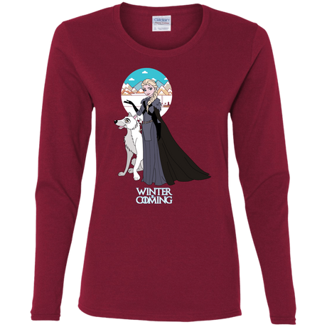 T-Shirts Cardinal / S Elsa is Coming Women's Long Sleeve T-Shirt