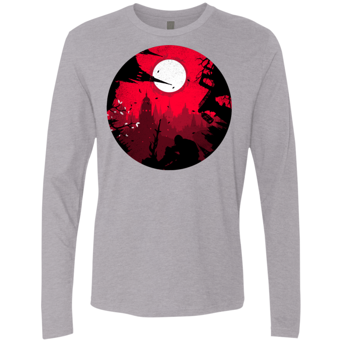 T-Shirts Heather Grey / S Embrace the Darkness Men's Premium Long Sleeve
