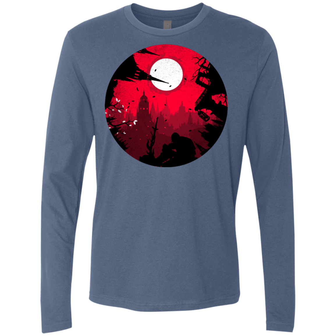 T-Shirts Indigo / S Embrace the Darkness Men's Premium Long Sleeve