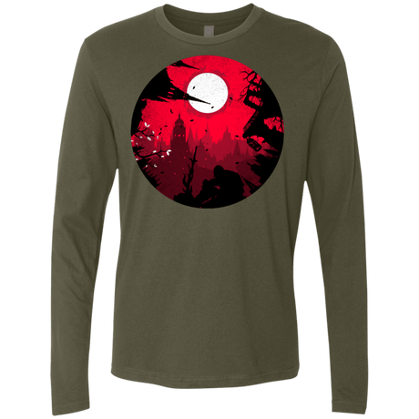 T-Shirts Military Green / S Embrace the Darkness Men's Premium Long Sleeve