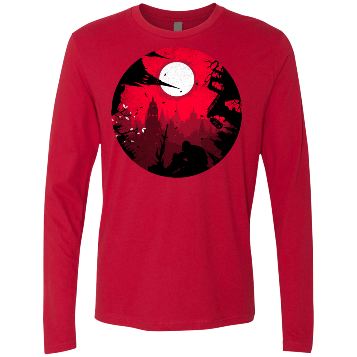T-Shirts Red / S Embrace the Darkness Men's Premium Long Sleeve