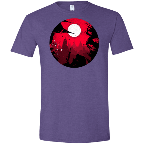 T-Shirts Heather Purple / S Embrace the Darkness Men's Semi-Fitted Softstyle