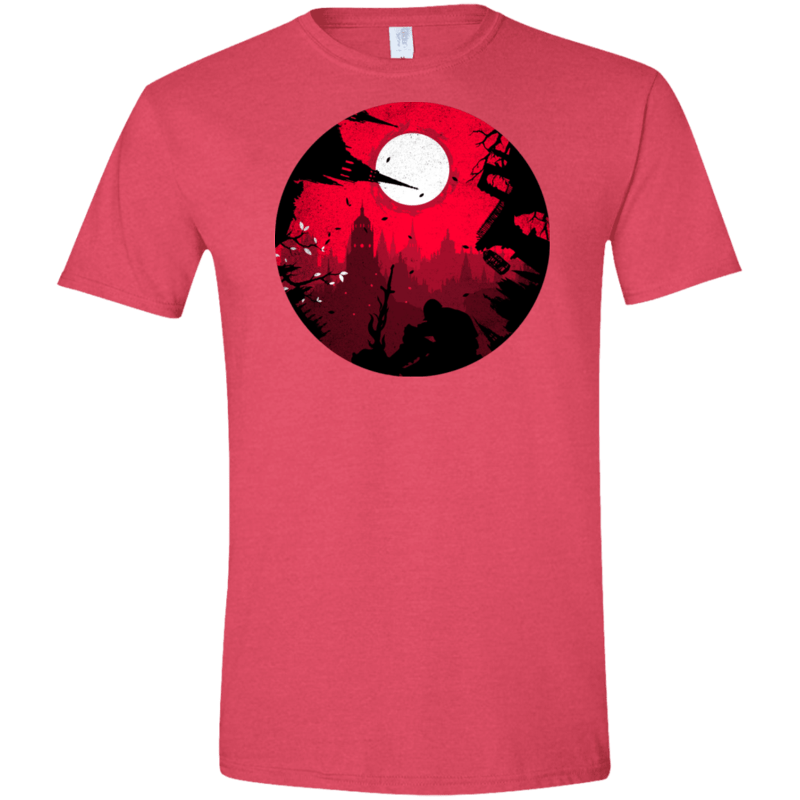 T-Shirts Heather Red / S Embrace the Darkness Men's Semi-Fitted Softstyle