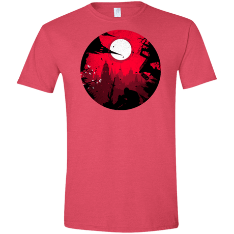 T-Shirts Heather Red / S Embrace the Darkness Men's Semi-Fitted Softstyle